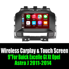 Android 14 9''For Buick Excelle Gt Xt Opel Astra J 2011-2014 AERISAUTO for Apple Android screen and  Android Auto