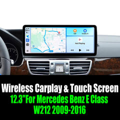 12.3''For Mercedes Benz E Class W212 2009-2016 AERISAUTO for Apple Android screen and  Android Auto