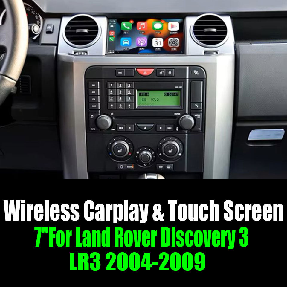 7''For Land Rover Discovery 3 LR3 2004-2009 Android 12 AERISAUTO for Apple Android screen and  Android Auto