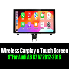 9''For Audi A6 C7 A7 2012-2018 AERISAUTO for Apple Android screen and  Android Auto