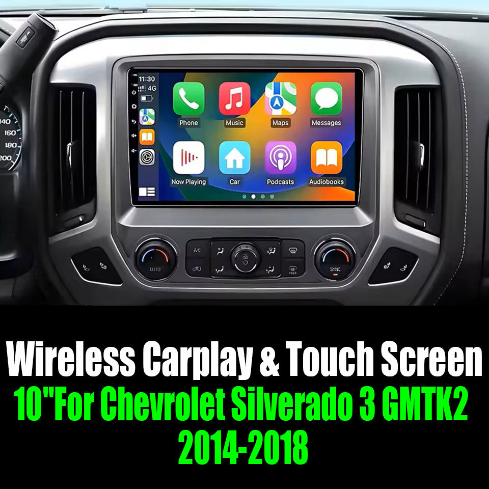 Android 15 10''For Chevrolet Silverado 3 GMTK2 2014-2018 AERISAUTO for Apple Android screen and  Android Auto