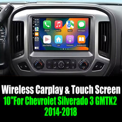 Android 15 10''For Chevrolet Silverado 3 GMTK2 2014-2018 AERISAUTO for Apple Android screen and  Android Auto