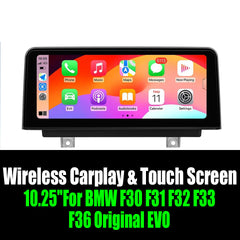 10.25''For BMW F30 F31 F32 F33 F36 Original EVO AERISAUTO for Apple Android screen and  Android Auto