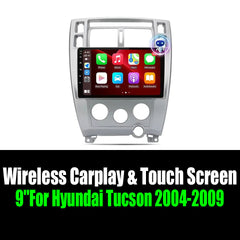 9''For Hyundai Tucson 2004-2009 AERISAUTO for Apple Android screen and  Android Auto
