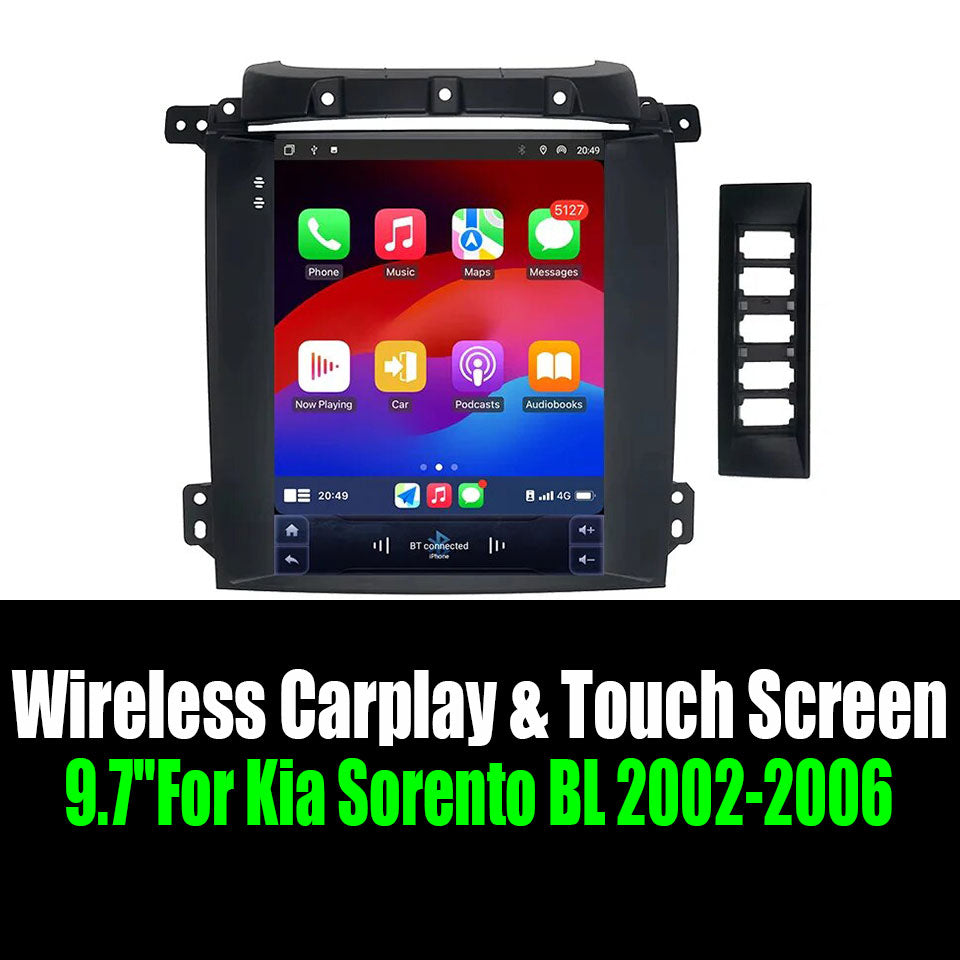 9.7''For Kia Sorento BL 2002-2006 AERISAUTO for Apple Android screen and  Android Auto