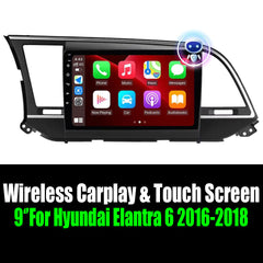9‘’For Hyundai Elantra 6 2016-2018 AERISAUTO for Apple Android screen and  Android Auto