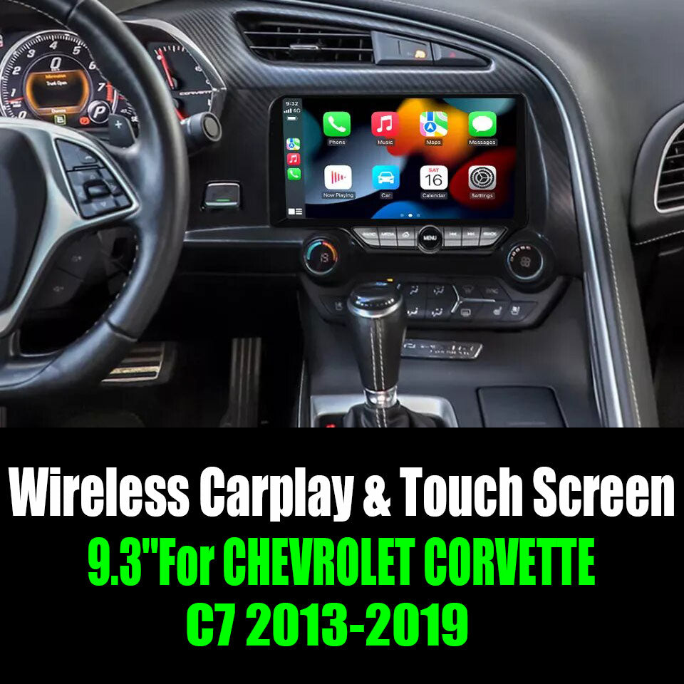 9.3''For CHEVROLET CORVETTE C7 2013-2019 AERISAUTO for Apple Android screen and  Android Auto