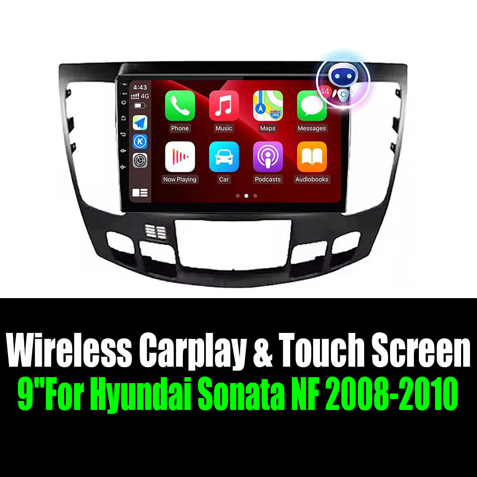 9''For Hyundai Sonata NF 2008-2010 AERISAUTO for Apple Android screen and  Android Auto