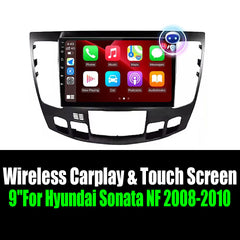 9''For Hyundai Sonata NF 2008-2010 AERISAUTO for Apple Android screen and  Android Auto