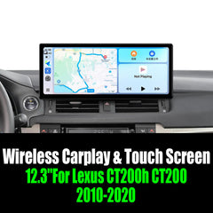 12.3''For Lexus CT200h CT200 2010-2020 AERISAUTO for Apple Android screen and  Android Auto