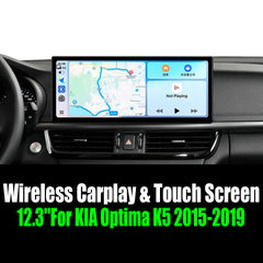 12.3''For KIA Optima K5 2015-2019 AERISAUTO for Apple Android screen and  Android Auto