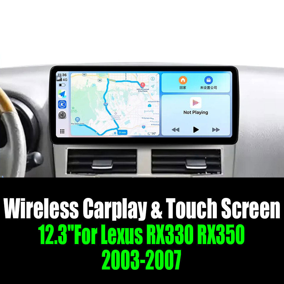 12.3''For Lexus RX330 RX350 2003-2007 AERISAUTO for Apple Android screen and  Android Auto