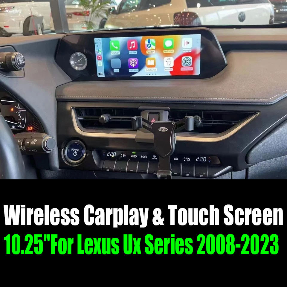 Lecteur multimédia de voiture Android 13 CarPlay pour Lexus UX ZA10 UX200 UX250h 2018-2021 GPS Radio Auto Vidéo Navigation Bluetooth WiFi Caméra de recul SWC 