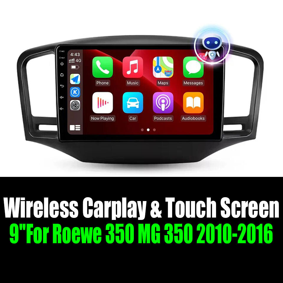 9''For Roewe 350 MG 350 2010-2016 AERISAUTO for Apple Android screen and  Android Auto