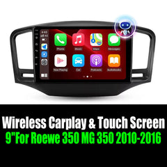9''For Roewe 350 MG 350 2010-2016 AERISAUTO for Apple Android screen and  Android Auto