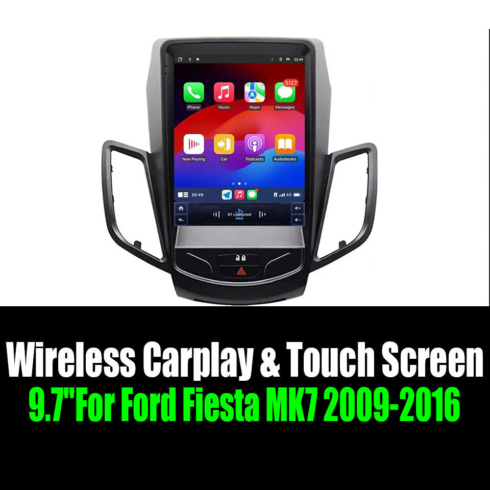 9.7''For Ford Fiesta MK7 2009-2016 AERISAUTO for Apple Android screen and  Android Auto
