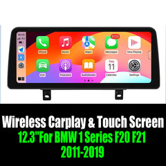 Android 14 12.3''For BMW 1 Series F20 F21 2011-2019 AERISAUTO for Apple Android screen and  Android Auto