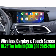 Android 14 10.25 "For Infiniti QX30 Q30 2015-2019 AERISAUTO for Apple Android screen and  Android Auto