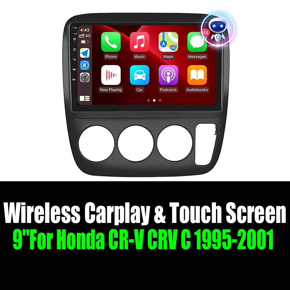9''For Honda CR-V CRV C 1995-2001 AERISAUTO for Apple Android screen and  Android Auto