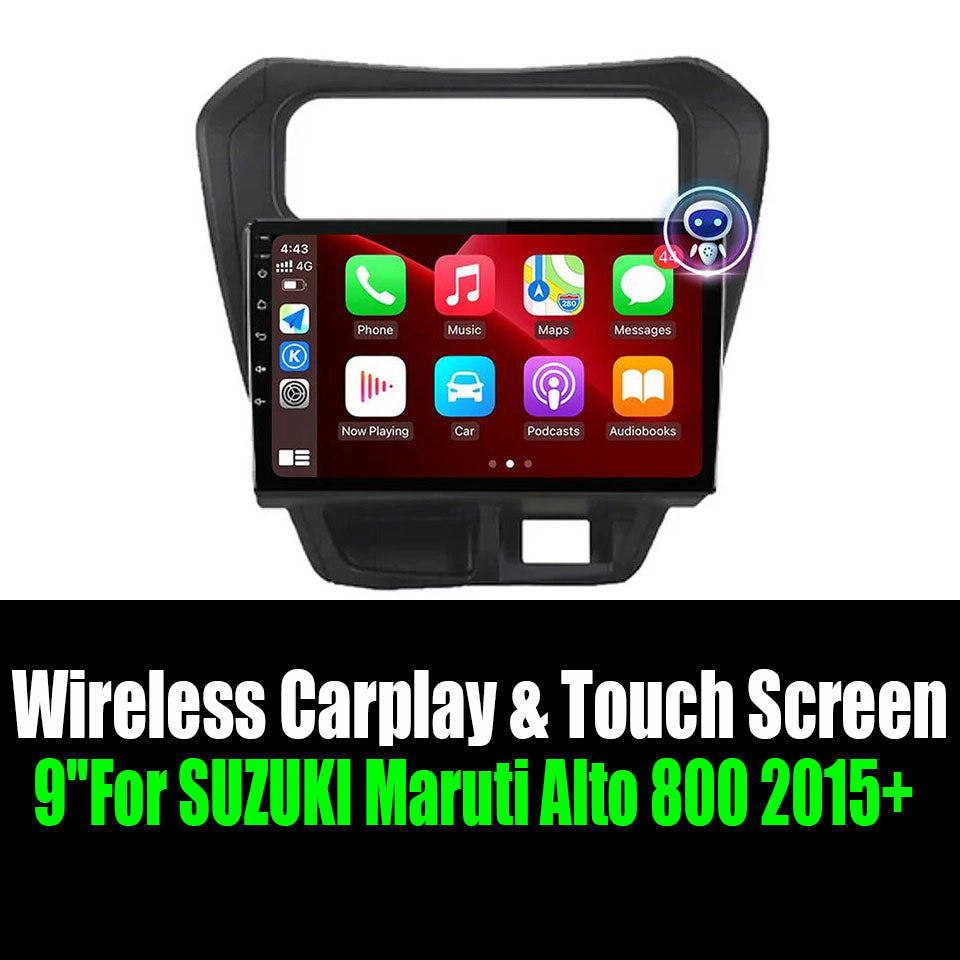 9''For SUZUKI Maruti Alto 800 2015+ AERISAUTO for Apple Android screen and  Android Auto