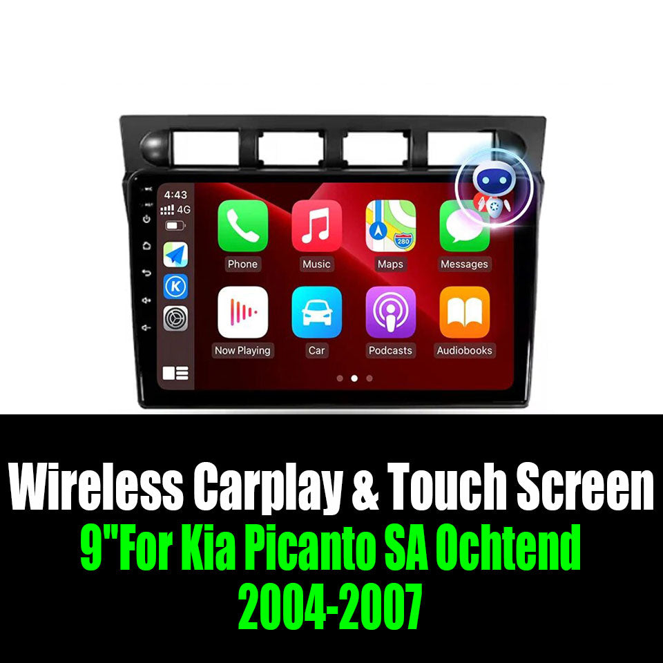 9''For Kia Picanto SA Ochtend 2004-2007 AERISAUTO for Apple Android screen and  Android Auto