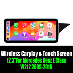 12.3"For Mercedes Benz E Class W212 2009-2016 AERISAUTO for Apple Android screen and  Android Auto
