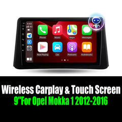 9''For Opel Mokka 1 2012-2016 AERISAUTO for Apple Android screen and  Android Auto