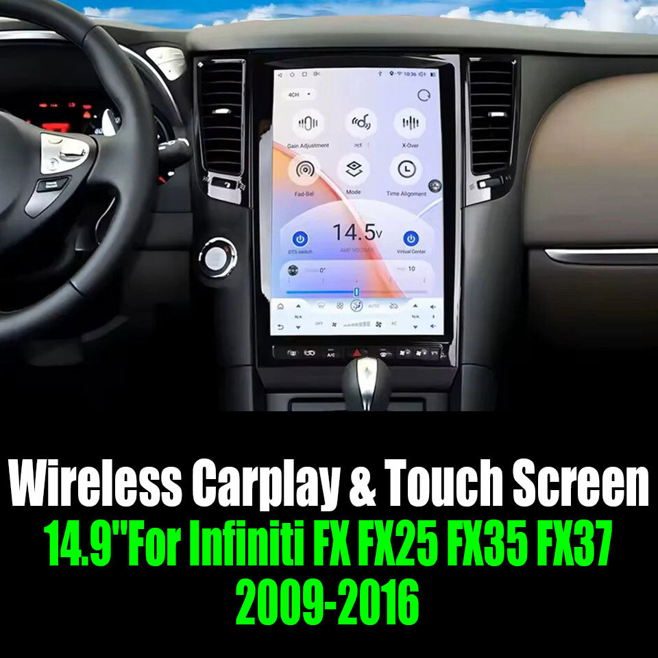 14.9''For Infiniti FX FX25 FX35 FX37 2009-2016 AERISAUTO for Apple Android screen and  Android Auto