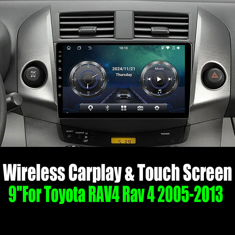 9''For Toyota RAV4 Rav 4 2005-2013 AERISAUTO for Apple Android screen and  Android Auto