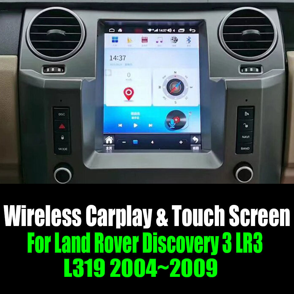 For Land Rover Discovery 3 LR3 L319 2004~2009 Tesla Style Car Radio AERISAUTO for Apple Android screen and Android Auto
