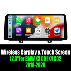 Android 14 12.3''For BMW X3 G01 X4 G02 2018-2020 EVO AERISAUTO for Apple Android screen and  Android Auto