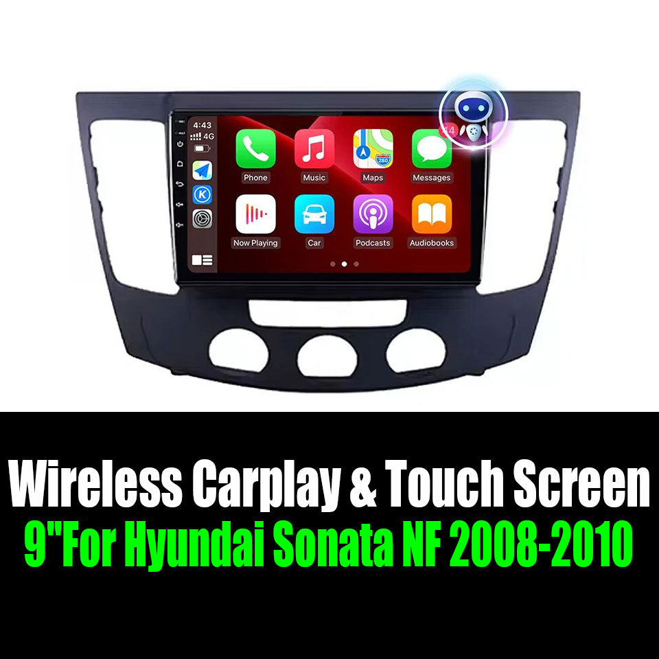9''For Hyundai Sonata NF 2008-2010 AERISAUTO for Apple Android screen and  Android Auto