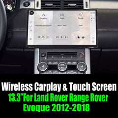 13.3"For Land Rover Range Rover Evoque 2012-2018 AERISAUTO for Apple Android screen and  Android Auto