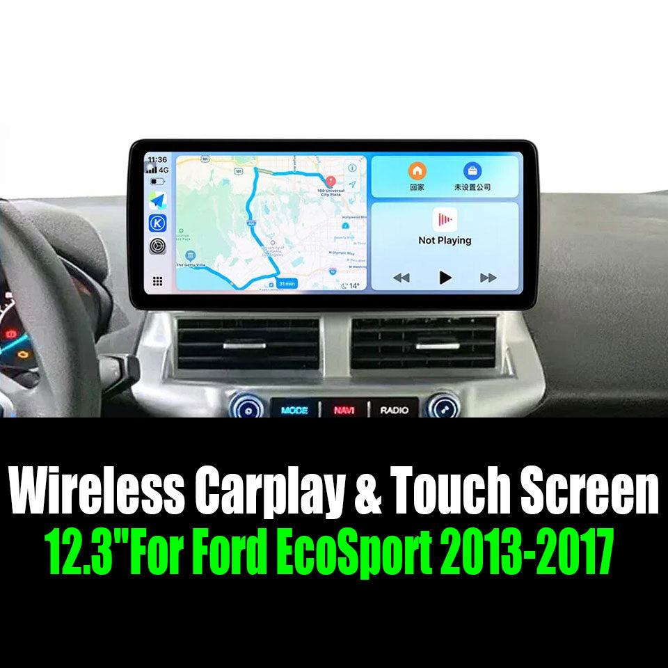 12.3''For Ford EcoSport 2013-2017 AERISAUTO for Apple Android screen and  Android Auto