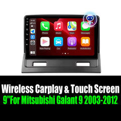 9''For Mitsubishi Galant 9 2003-2012 AERISAUTO for Apple Android screen and  Android Auto