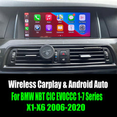 Décodeur sans fil CarPlay Android AUTO pour BMW NBT CIC Série 1-7 X1-X6 Mini 