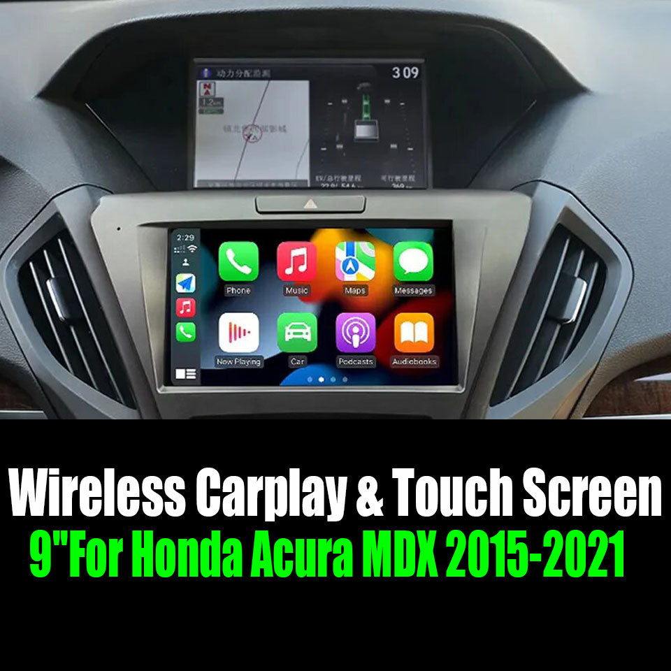 9''For Honda Acura MDX 2015-2021 Android 13 AERISAUTO for Apple Android screen and  Android Auto