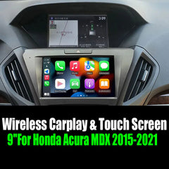 9''For Honda Acura MDX 2015-2021 Android 13 AERISAUTO for Apple Android screen and  Android Auto