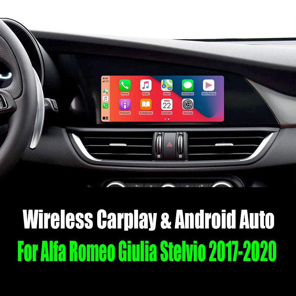 For Alfa Romeo Giulia Stelvio 2017-2020 AERISAUTO for Apple CarPlay Module and  Android Auto
