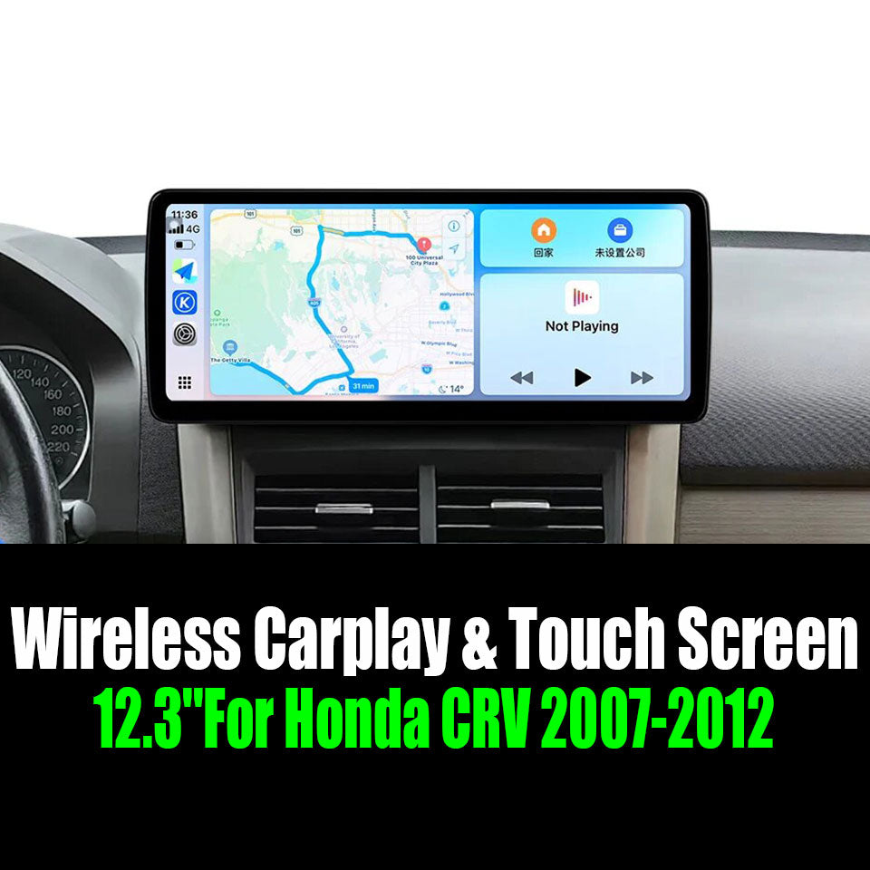12.3''For Honda CRV 2007-2012 AERISAUTO for Apple Android screen and  Android Auto