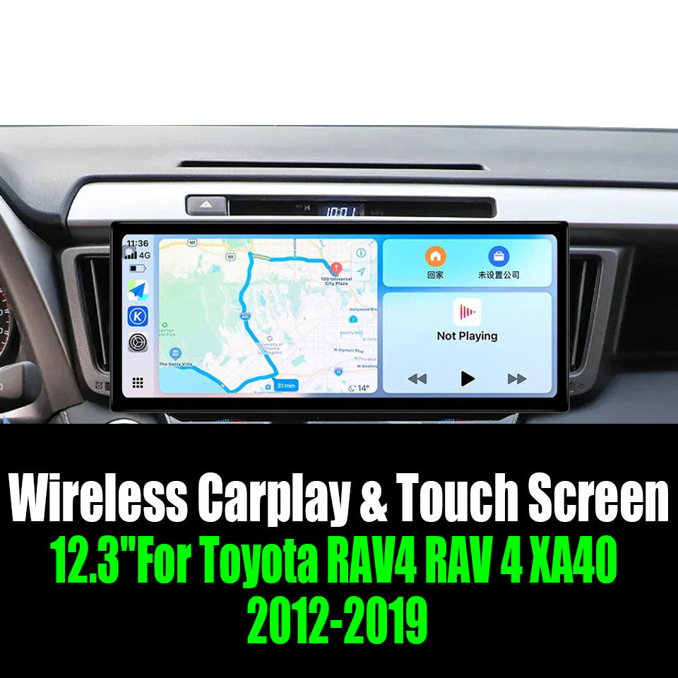 12.3''For Toyota RAV4 RAV 4 XA40 2012-2019 AERISAUTO for Apple Android screen and  Android Auto