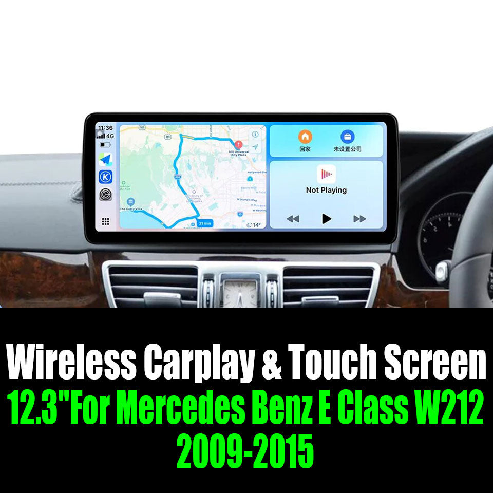 12.3''For Mercedes Benz E Class W212 2009-2015 AERISAUTO for Apple Android screen and  Android Auto