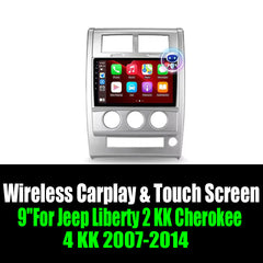 9''For Jeep Liberty 2 KK Cherokee 4 KK 2007-2014 AERISAUTO for Apple Android screen and  Android Auto