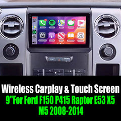 9''For Ford F150 P415 Raptor E53 X5 M5 2008-2014 Android 14 AERISAUTO for Apple Android screen and  Android Auto