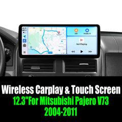 12.3''For Mitsubishi Pajero V73 2004-2011 AERISAUTO for Apple Android screen and  Android Auto