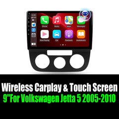 9''For Volkswagen Jetta 5 2005-2010 AERISAUTO for Apple Android screen and  Android Auto