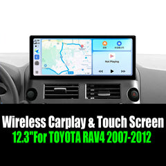 12.3''For TOYOTA RAV4 2007-2012 AERISAUTO for Apple Android screen and  Android Auto