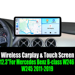 12.3''For Mercedes Benz B-class W246 W245 2011-2019 AERISAUTO for Apple Android screen and  Android Auto