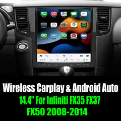 14.4" For Infiniti FX35 FX37 FX50 2008-2014 AERISAUTO for Apple Android screen and  Android Auto
