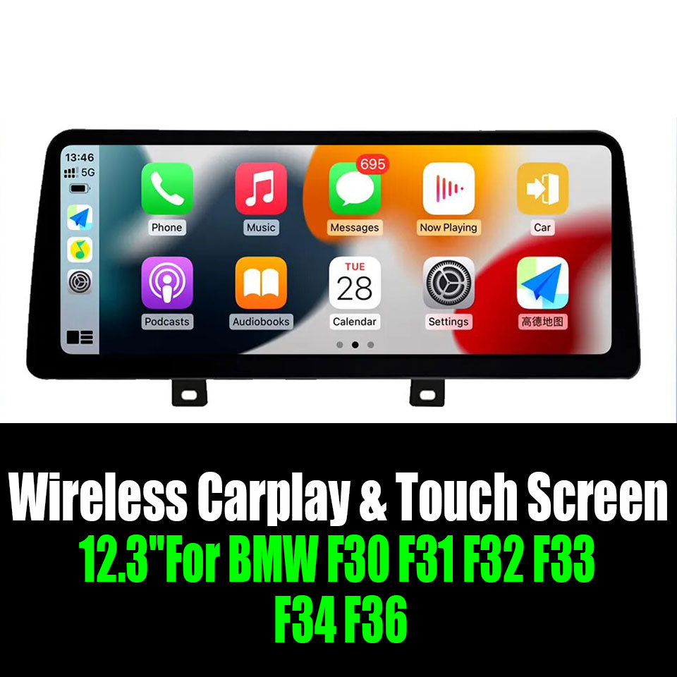 12.3''For BMW F30 F31 F32 F33 F34 F36 AERISAUTO for Apple Android screen and  Android Auto